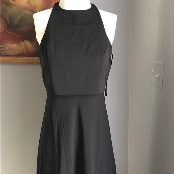 BHLDN Jill Stuart Black maxi dress Bridesmaid NWT - Picture 4 of 7